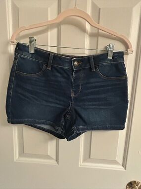 SO Dark Blue Denim Stretch Jean Shorts